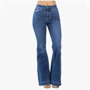 Just Blue High waist Hem Flare 7/28